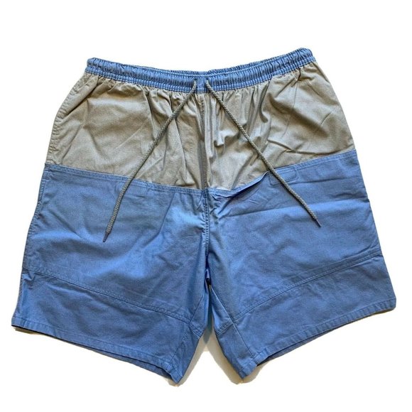 Van Heusen Board Shorts Swim Trunks Mens L (38-40) Lined Color Block Surf Beach - Picture 1 of 12